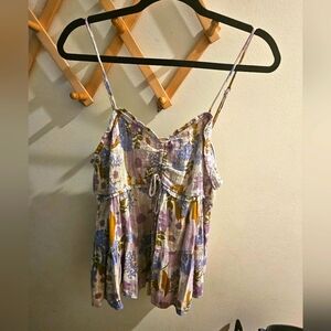 AE floral tank top size large